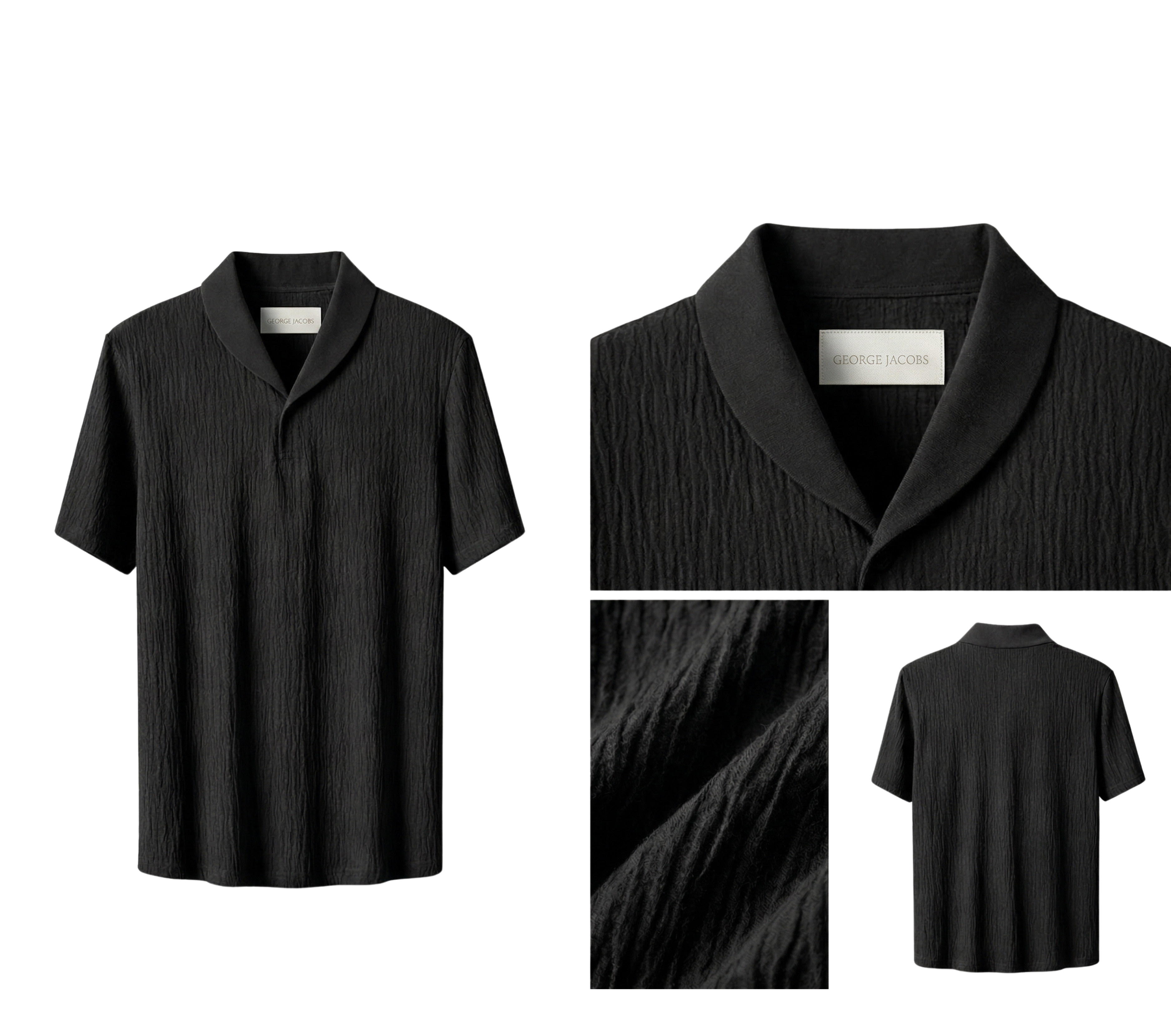 Textured Shirt – Black