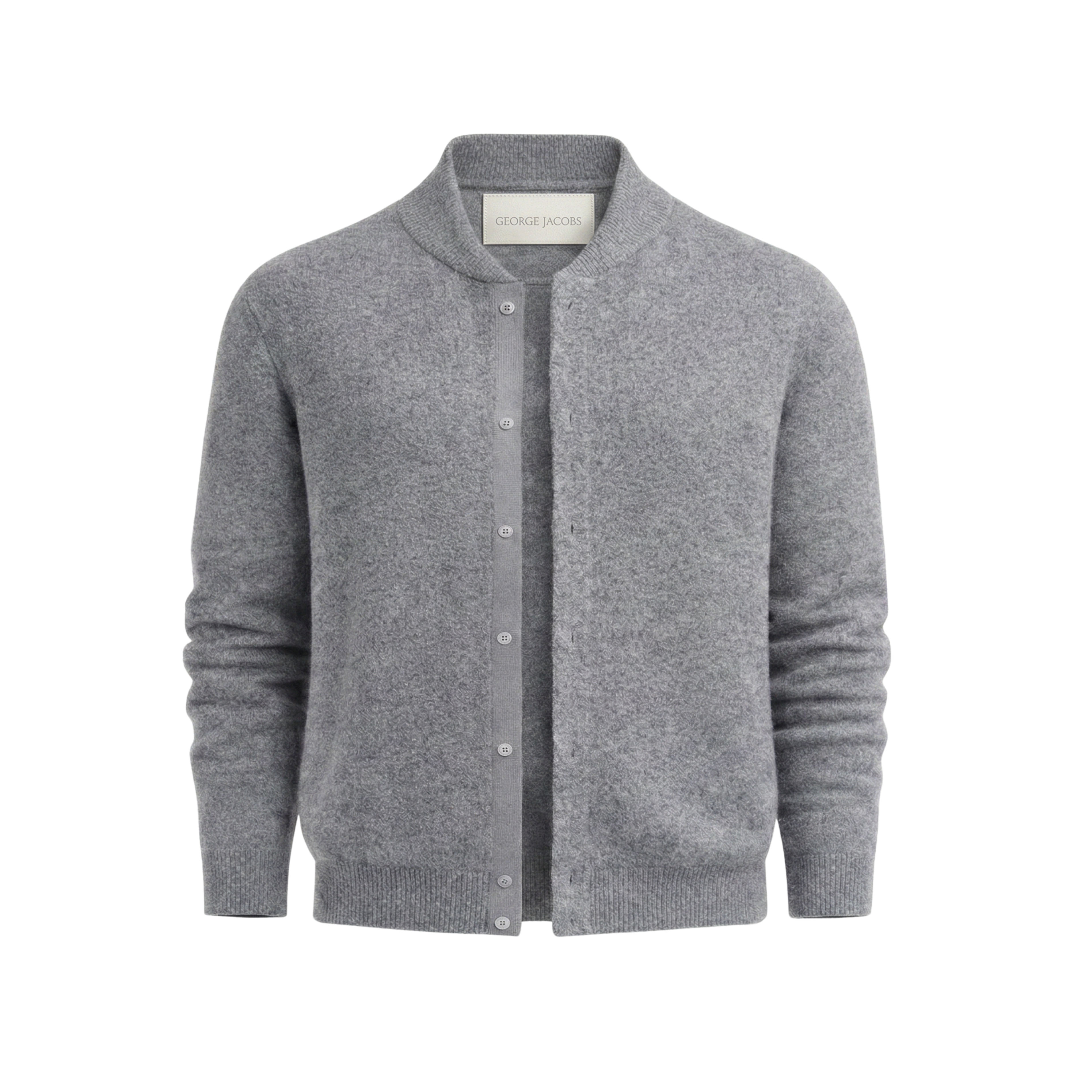 Fine Knit Cardigan – Grey